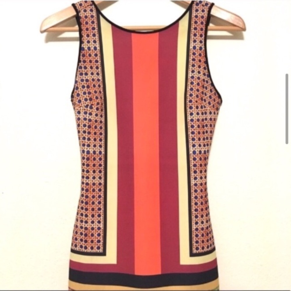 Clover Canyon Cane Scarf Neoprene Scuba Mini Dress - Picture 5 of 8